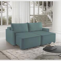 Sofá Retrátil 260cm com Kit Entrada USB 4 Lugares Moon 2325