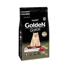 Ração Golden Para Gatos Adultos Castrados Sabor Carne 1Kg