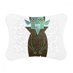 Fear Halloween Ghost Happy Moldura de quebra-cabeça Decoração de imagem Enfeite de jogo de quebra-cabeça
