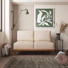 Sofá 2 Lugares Boreal com Mola Ensacada CabeCasa MadeiraMadeira Bege