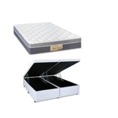 Conjunto Cama Box Baú Queen + Colchão de Molas Ensacadas Sleep Fresh 1