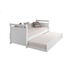 Cama Babá Solteiro Infantil Com Auxiliar  Mdf Branco