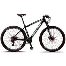 Bicicleta para Passeio Aro 29, 27V imp cubo de alum. k7 Ravok, Cinza, 
