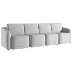 Sofá Cama para Sala de Estar 5 Lugares 436cm Montserrat K01 Veludo Cin