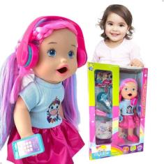 Boneca My Little Collection Descolada Com Fone De Ouvidos - DiverToys