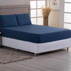 Jogo de Cama Solteiro Malha 100% Algodão c/ Elastico 03 Pçs - MALUCASI