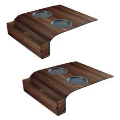 Suporte Porta Copos Com Porta Controle Braço Sofá Casa Sala