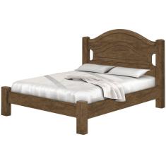 Cama Casal Mesquita Castanho Fosco