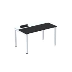 Mesa Plataforma Para Coworking 160x792 Psc160 Preto-branco