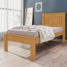 Cama de Solteiro Flex com Pés Macaé Naturalle Off White - CASA H