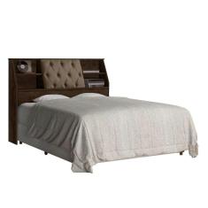 Cabeceira Casal Marissa Box Chocolate