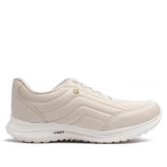 Tênis Feminino Kolosh Casual Cadarço de Elástico Creme-Feminino