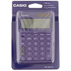 Casio MS-20UC Calculadora Compacta de 12 Dígitos, Roxo, 149.5 × 105 × 22.8 mm