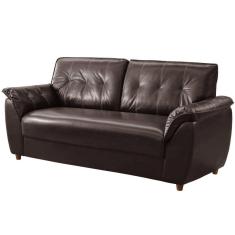 Sofá Rondomóveis 3 lugares R220 Cosmo revestimento em P.U – Café
