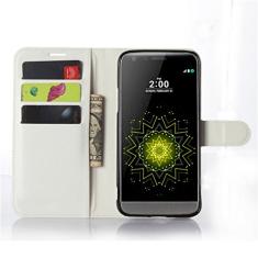 Capa para LG G5, capa carteira flip de couro PU premium com compartimento para cartão, suporte e fecho magnético [capa interna de TPU à prova de choque] Compatível com LG G5