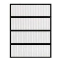 Janela de Alumínio Preto Vitro Basculante Hale Esquadrias - 0.60 (L) X