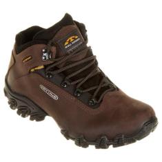 Bota Bull Terrier Alpina Dry Couro Masculina - Marrom Escuro, 41