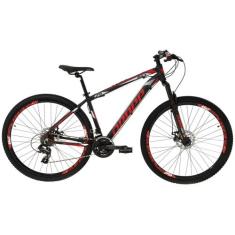 Bicicleta Aro 29 Dropp RS3 Alumínio Freio a Disco - 21 Marchas, 29", P