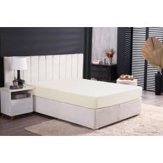 Lencol de baixo avulso com elastico queen 100% algodao 200 fios cor: b