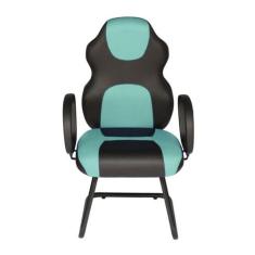 Cadeira Gamer Interlocutor Linha Gamer Racing Verde - Design Office Mó