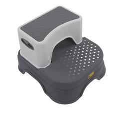 Banquinho Infantil Antiderrapante Duplo Com Ajustável Base Alargada Banco Ergonômico para Crianças Material PP Ecologicamente Correto para Design Estável e Antiderrapante de