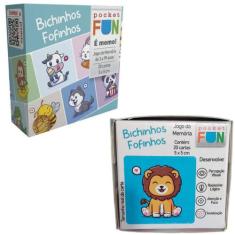 Jogo da Memória Animais Educação Infantil Bichinhos Fofinhos 3 Anos Ou