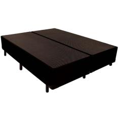Cama Box Base King Universal Courano Black (193x203x24) - Luckspuma