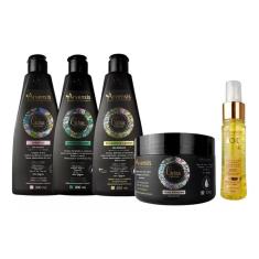Kit Arvensis Cachos Sh Cond Ativ. Geleia Finalizador Tec Oil