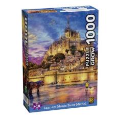 Quebra-Cabeça 1000 peças Luar em Monte Saint-Michel - Grow