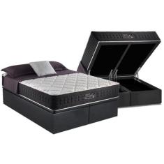 Cama Box Baú Queen: Colchão Molas Ensacadas Anjos MasterPocket Fort Fl