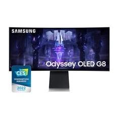 Monitor Gamer Samsung Odyssey G8 34 OLED QHD, 175Hz, 0.1ms, HDMI e DisplayPort/USB-C, FreeSync Premium, HDR, VESA - LS34BG850SLXZD