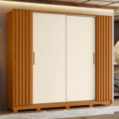Guarda Roupa Casal 4 Portas 4 Gavetas Flex Jacaranda Albatroz