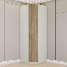 Guarda-Roupa Solteiro Modulado 1 Porta Areia/Jequitibá - Henn