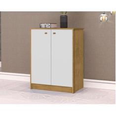 Balcão Off Para Escritório 2 Portas Com Prateleira Interna Cor Nature/