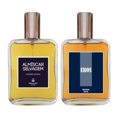 Kit Perfume Masculino - Almíscar Selvagem + Eros 100Ml - Essência Do B