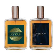 Kit Perfume Masculino - Attar + Patchouli Ocean 100ml - Essência do Br