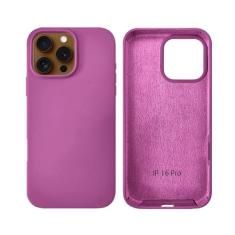 Capinha Compatível com iPhone 16 Pro Silicone com interior aveludado N