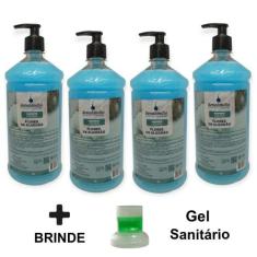 Kit 4 Sabonete Líquido 1 Litro Grande Delicioso Consistente Corporal M