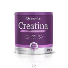 Creatina Monohidratada Musculação Sabor Neutro Sanavita 300G
