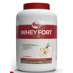 Whey Fort Vitafor Whey Protein Isolado Concentrado e Hidrolisado L-Glutamina 5g Bcaa 5g-Unissex