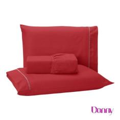Jogo de Lençol Ponto Palito Cama Queen 3 Peças Micropercal 400 Fios - 