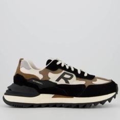 Tênis Reserva R-Brooklyn Preto e Bege-Masculino