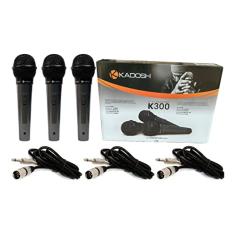 Kit Microfones Unidirecionais Kadosh Kds-300 3 Pçs