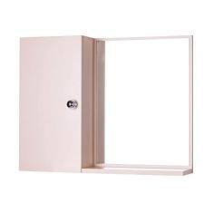 Armário para Banheiro com Espelho Bege (já vem montado)