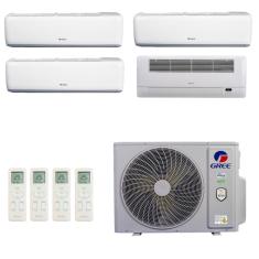 Ar-Condicionado Multi Split Inverter R-32 Gree 36.000 (3x Evap HW 12.000 + 1x Evap Cassete 1 Via 9.000) Quente/Frio 220V