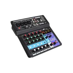 Mesa De Som A6 TEYUN 6 Canais Mixer Áudio Usb Smart Profissional Conju