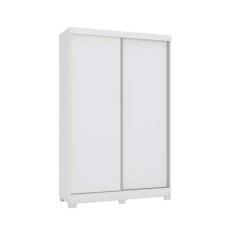 Guarda Roupa 2 Portas de Correr e 2 Gavetas c/Pés N571 Branco - Kappes