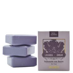 Sabonete Em Barra Lavanda & Âmbar 100 G (Caixa 3 Unid) - Avatim Cheiro