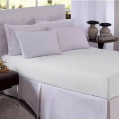 Lençol Avulso Queen Sem Elástico Algodão Premium Branco - Estamparia S