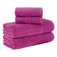 Kit Jogo De Toalhas Buddemeyer 4 Peças Banhão e Rosto Hannah 100% Algo